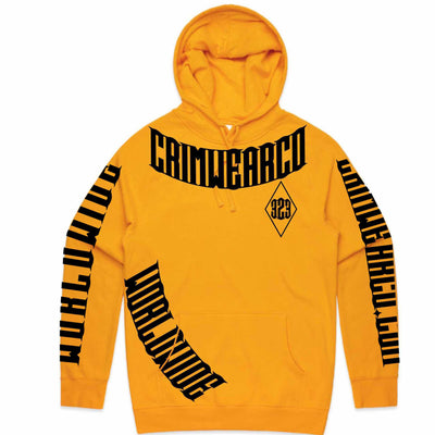 Crim Wear Yellow Hoodie *NEW *