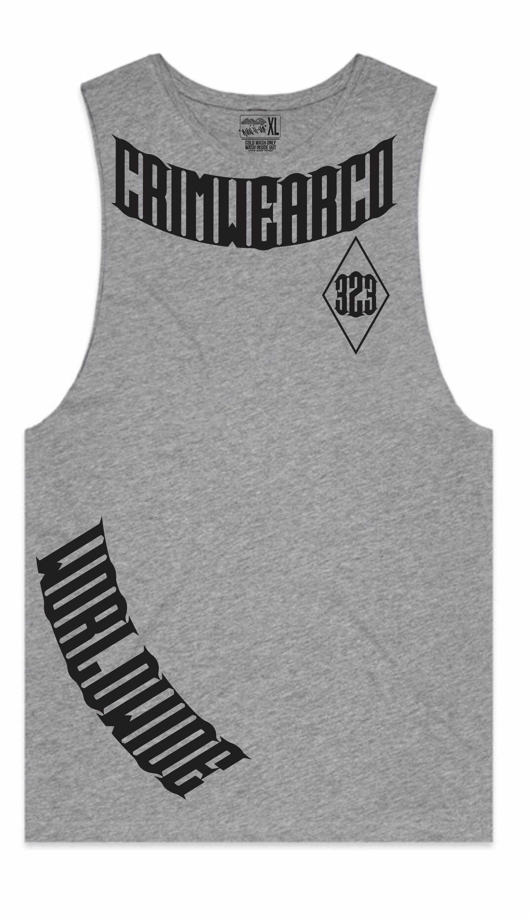 Crim Wear Gray Muscle Tee