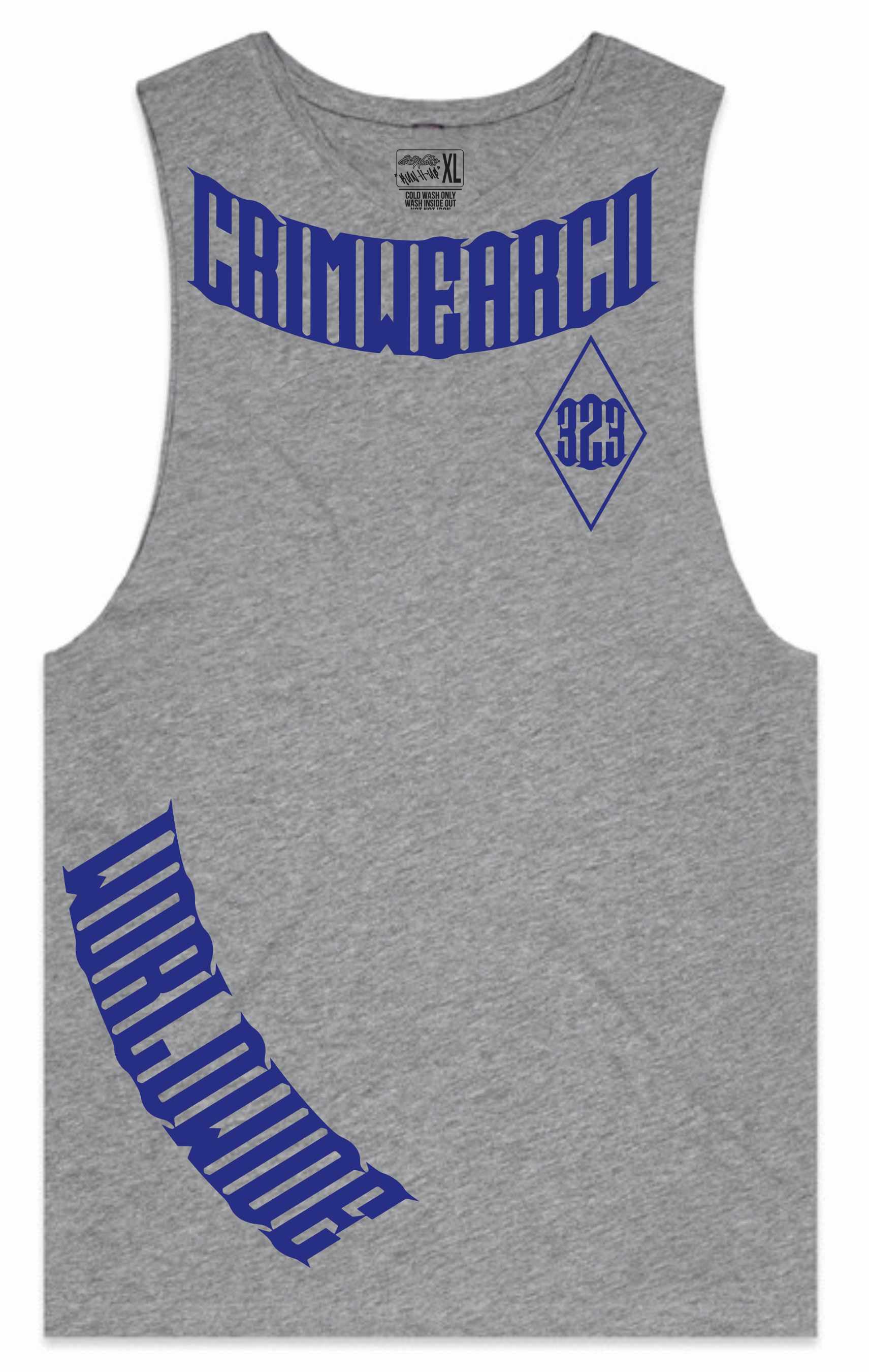 Crim Wear Gray Muscle Tee