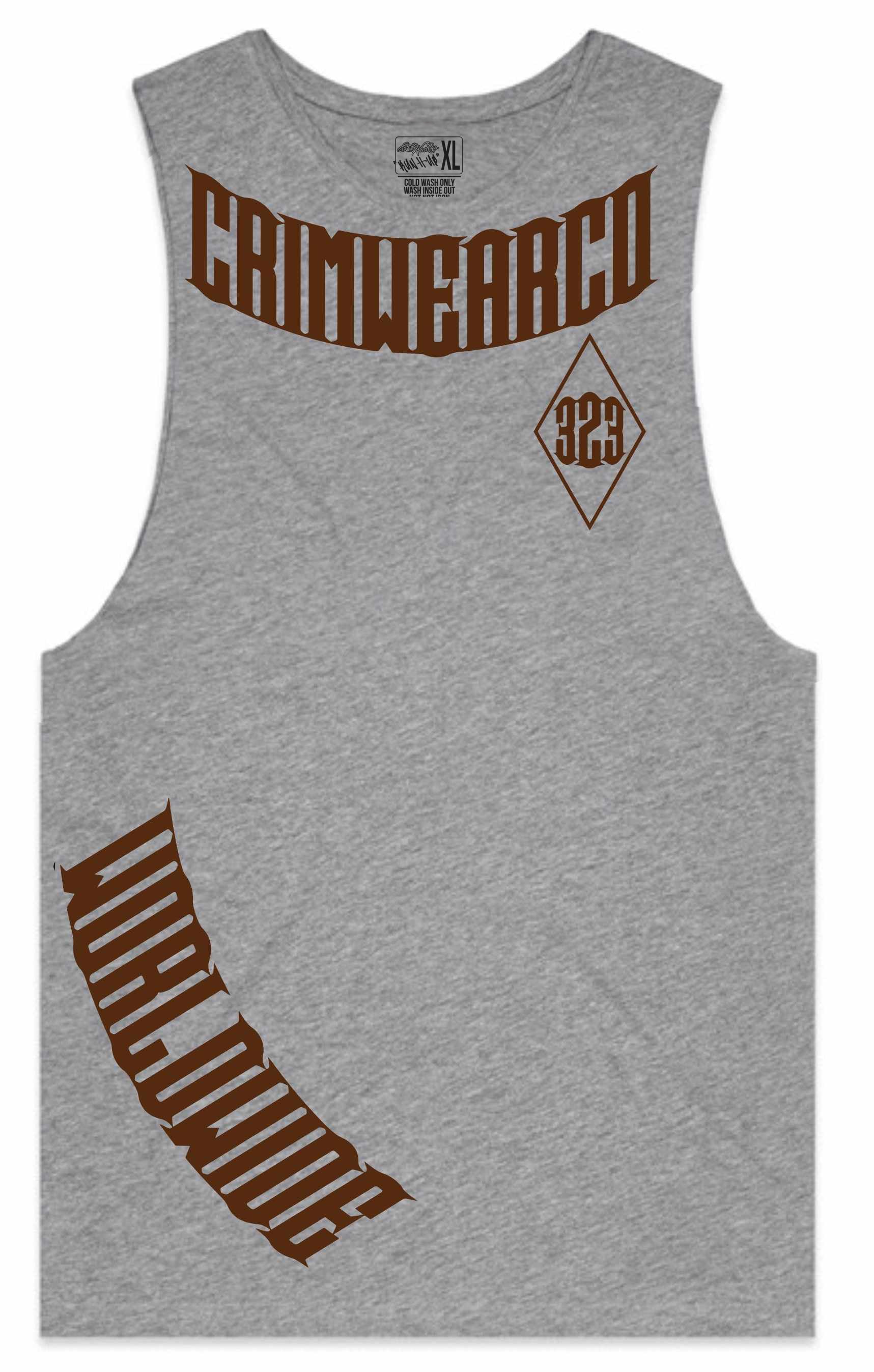 Crim Wear Gray Muscle Tee