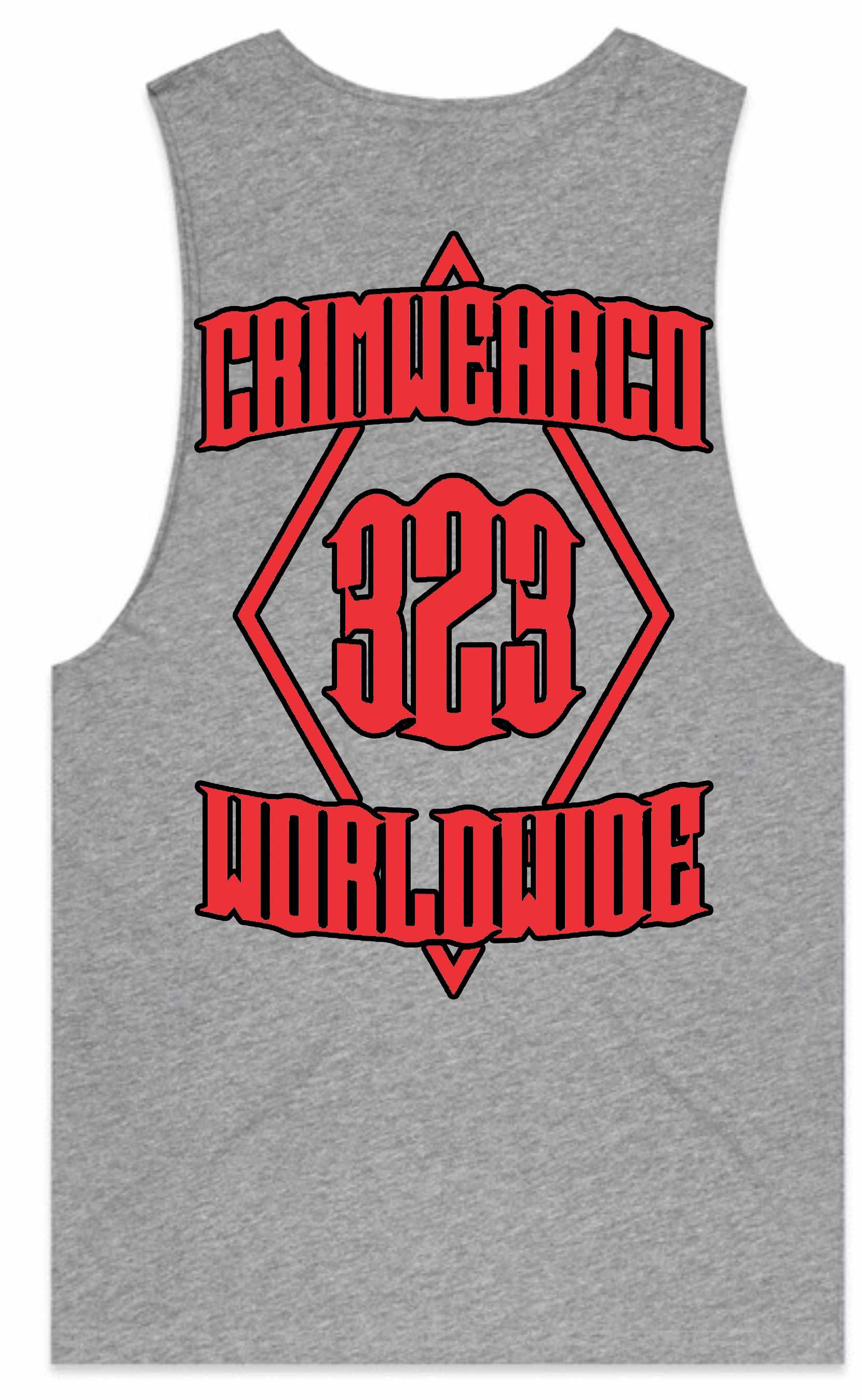 Crim Wear Gray Muscle Tee