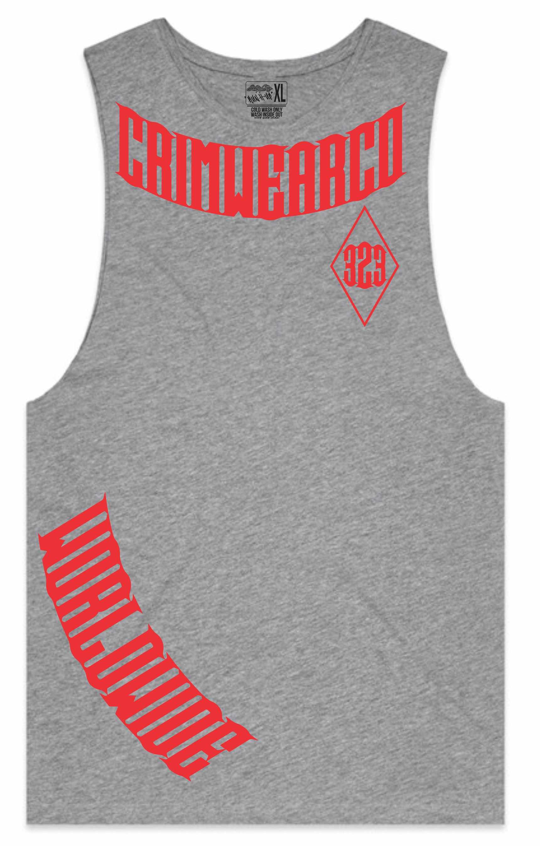 Crim Wear Gray Muscle Tee