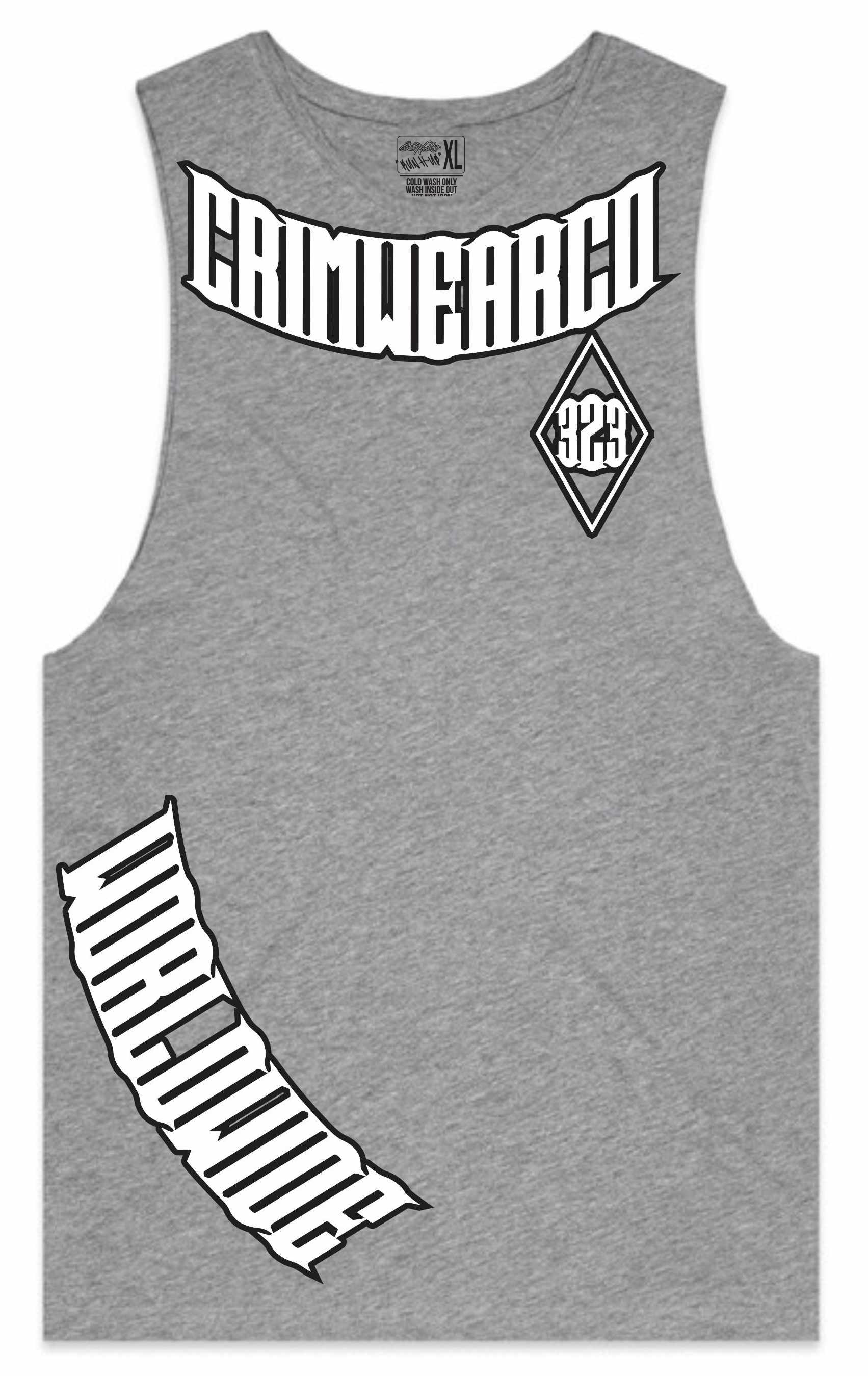 Crim Wear Gray Muscle Tee