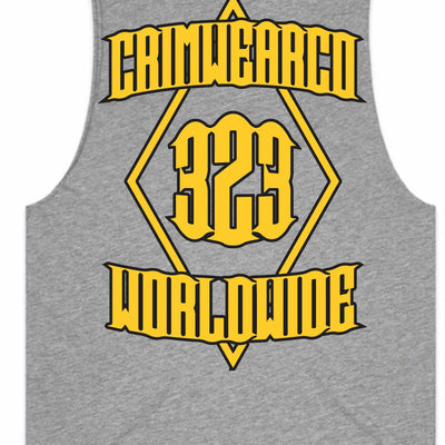 Crim Wear Gray Muscle Tee