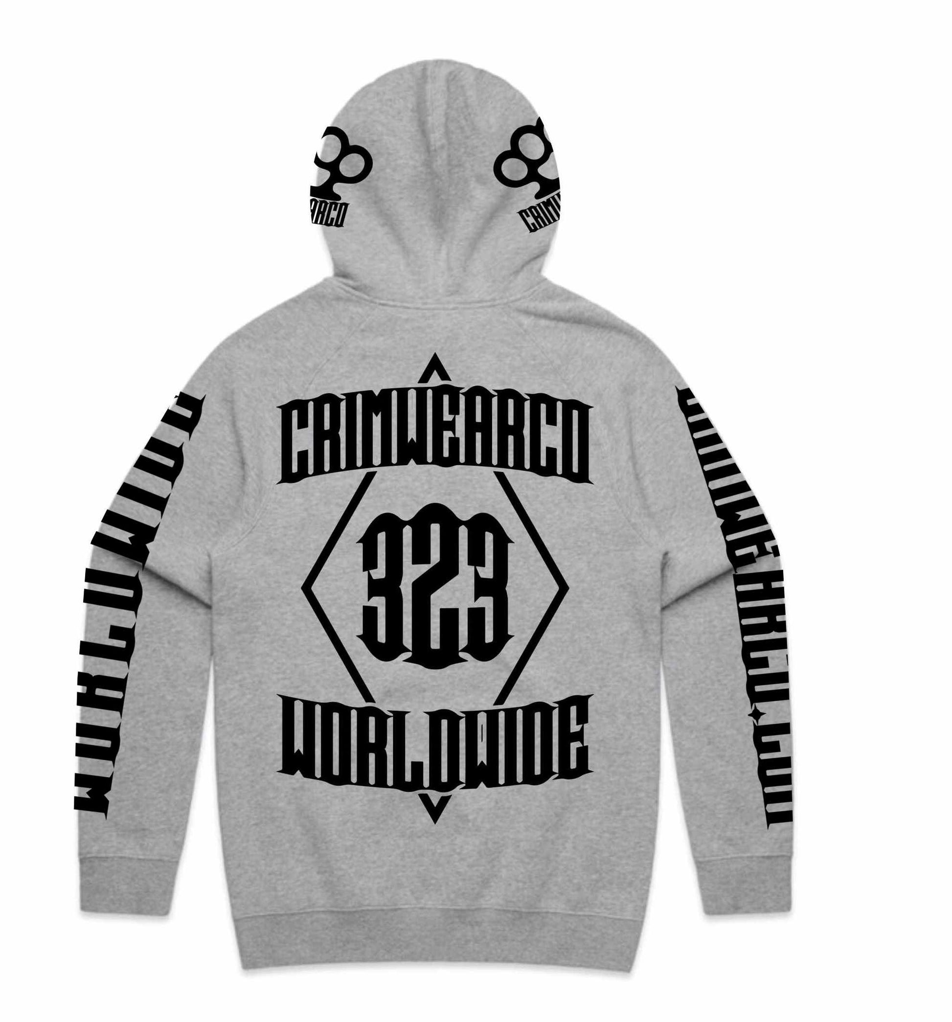 Crim Wear Grey Hoodie *NEW *