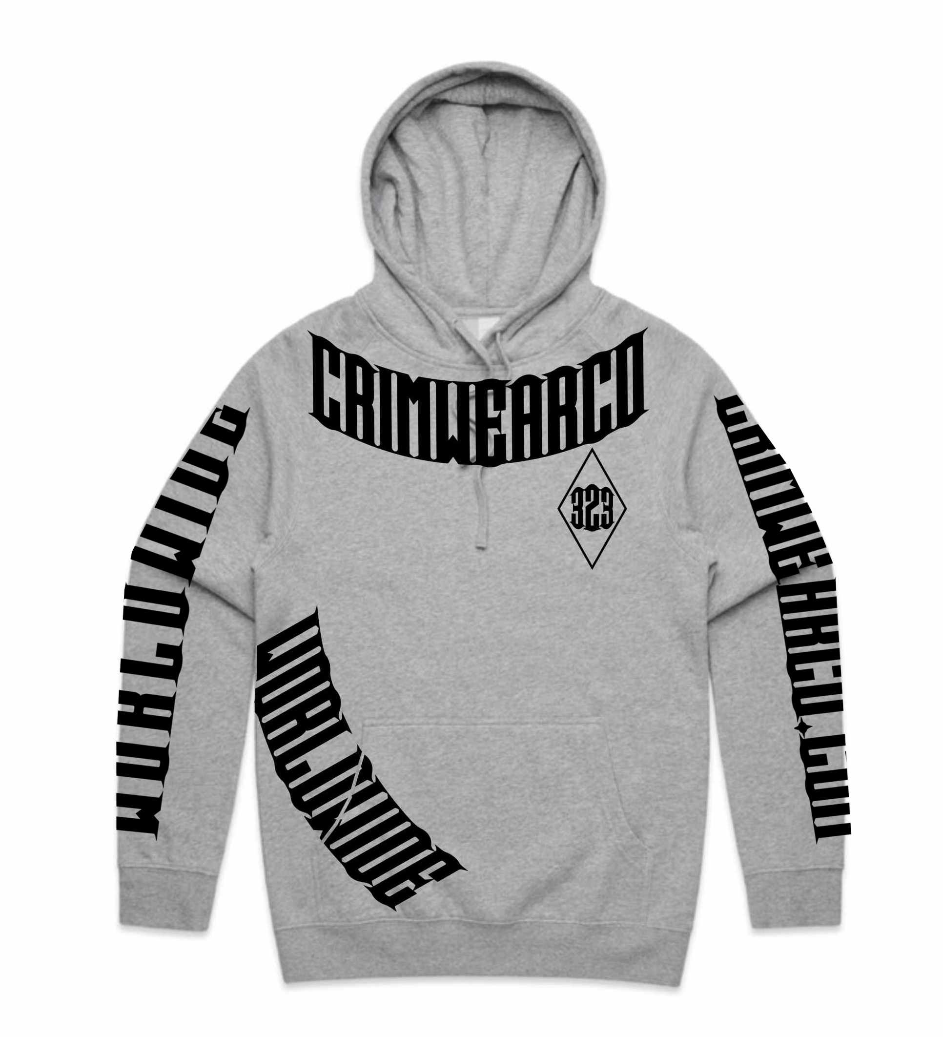 Crim Wear Grey Hoodie *NEW *