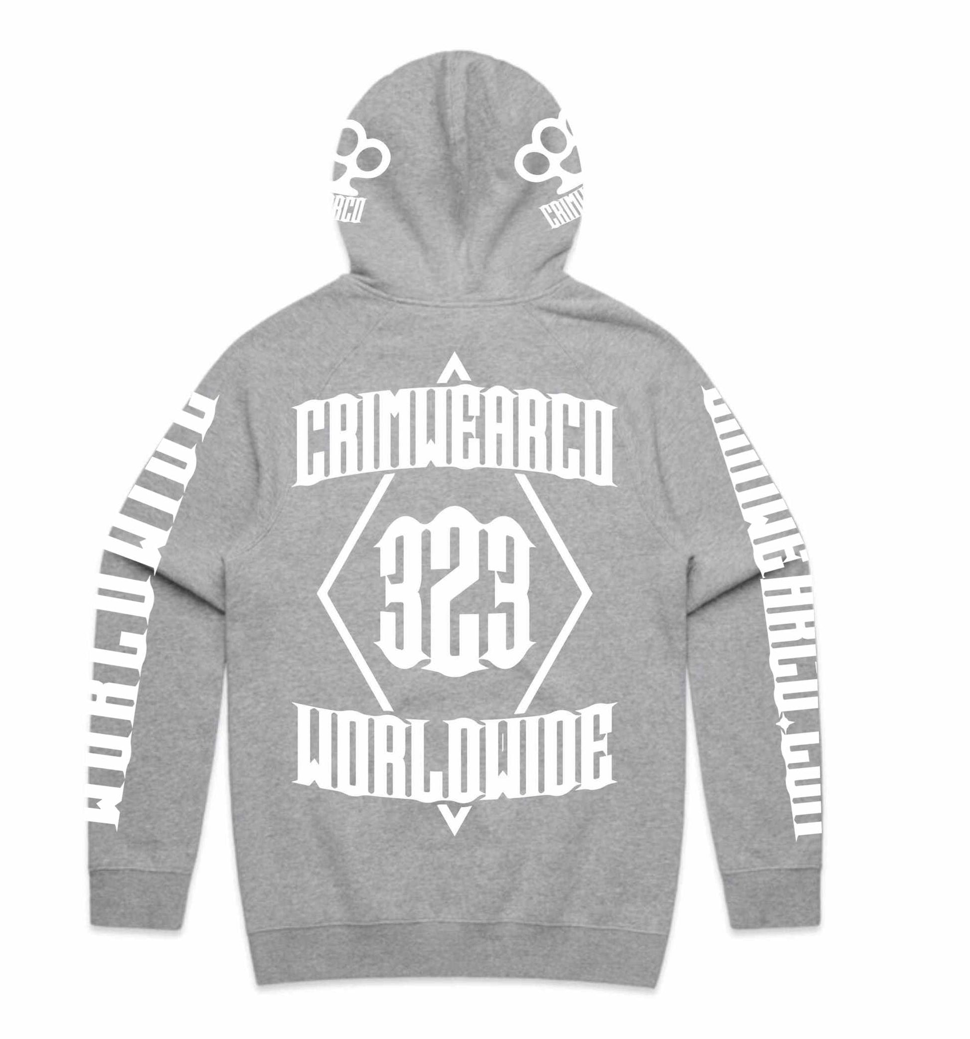 Crim Wear Grey Hoodie *NEW *