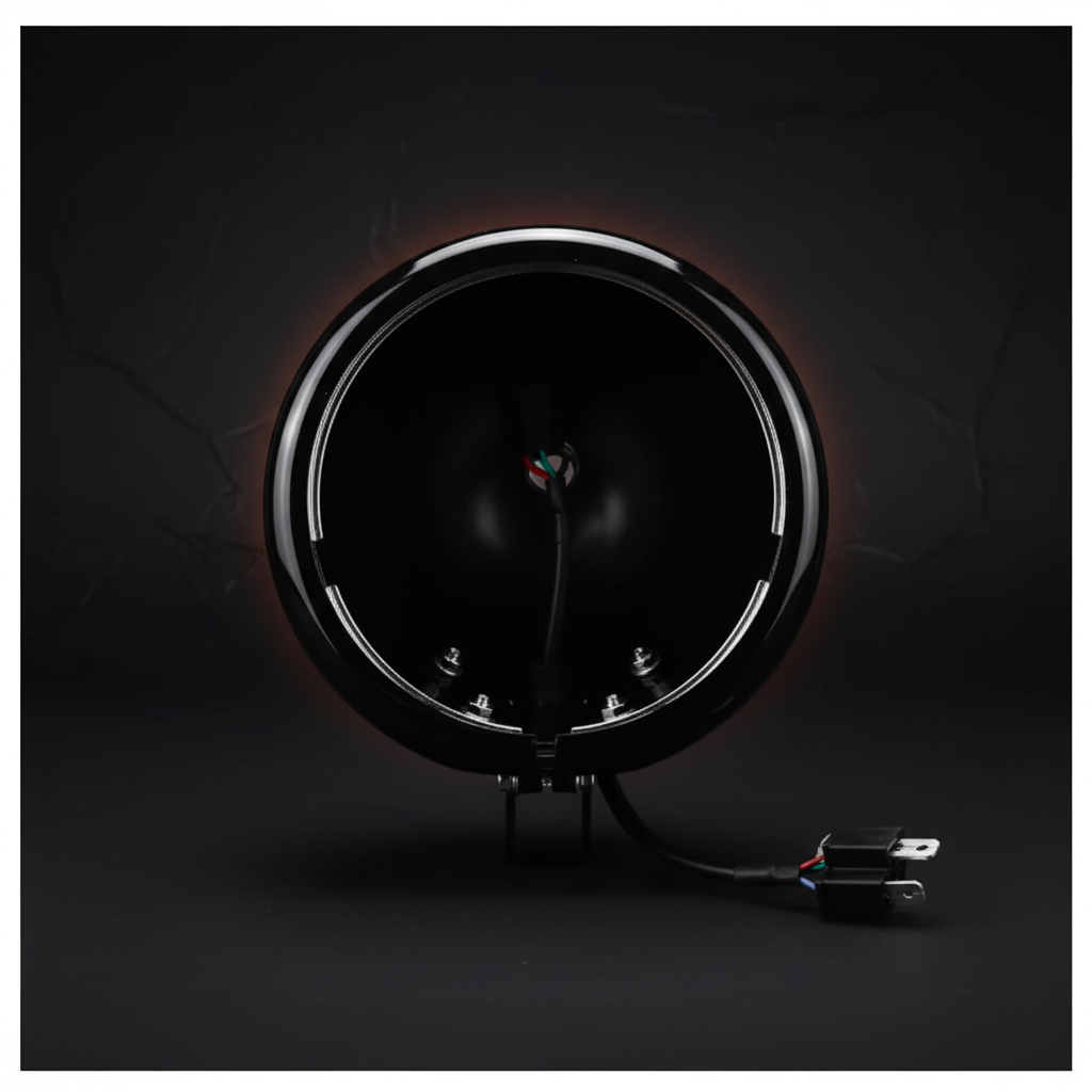Headlight Housing Black Front