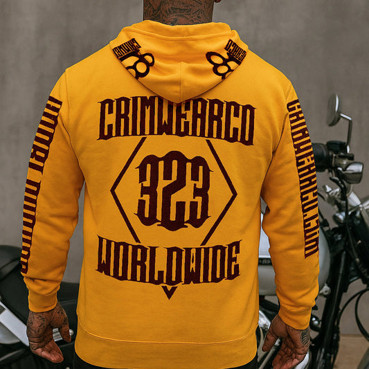 Crim Wear Yellow Hoodie *NEW *