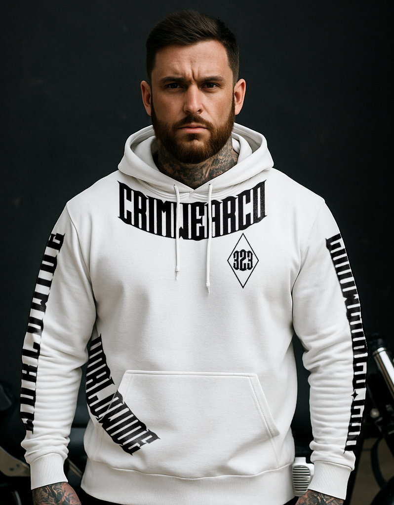 Crim Wear White Hoodie *NEW *