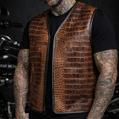 EURO "OFF THE RACK" COGNAC GATOR BELLY 2.0