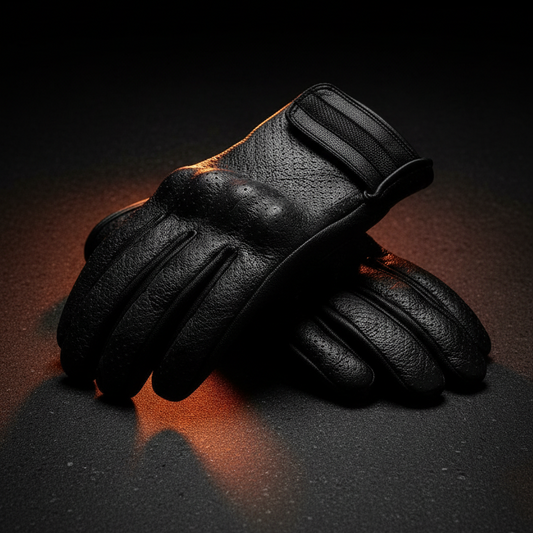 Leather Riding Gloves - Dynamic Angle