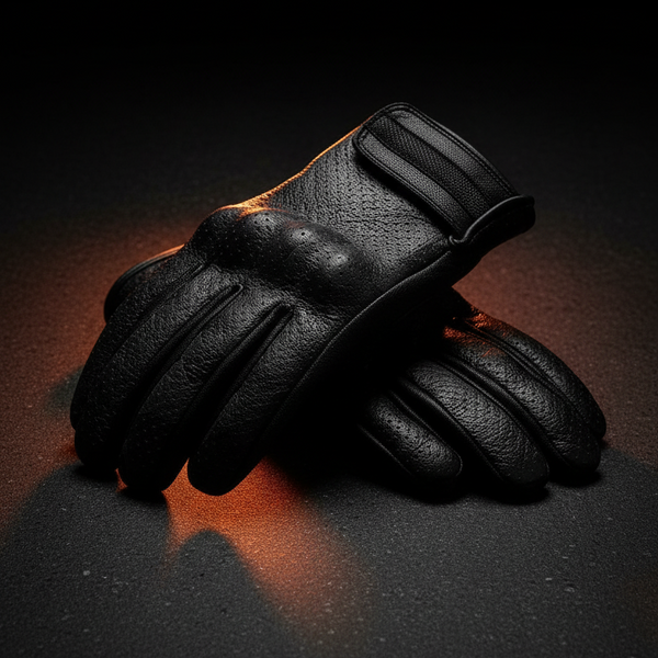 Leather Riding Gloves - Dynamic Angle