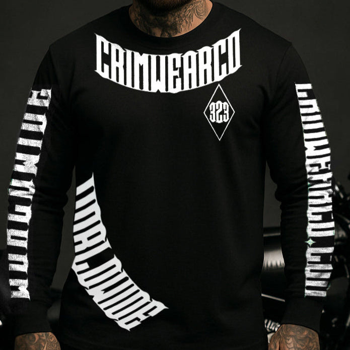 Crim Wear Black Long Sleeve Tee
