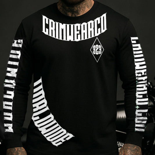 Crim Wear Black Long Sleeve Tee