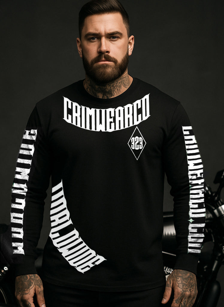 Crim Wear Black Long Sleeve Tee