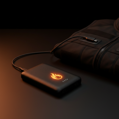 Powerbank + Heated Vest Lifestyle Shot
