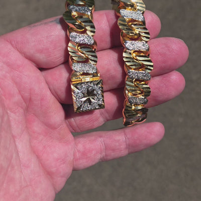 Diamond Cut Stone Wash Bracelet / Chain
