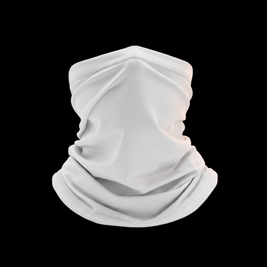 Pull Up Bally Neck Warmer – White