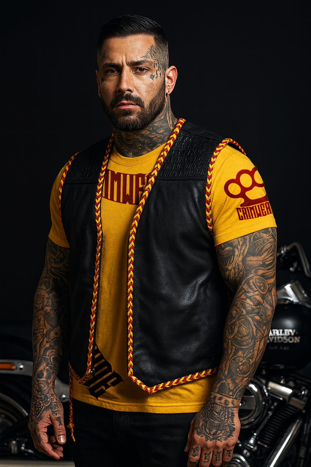 AUS RED/YELLOW "OFF THE RACK" LEATHER / CROC