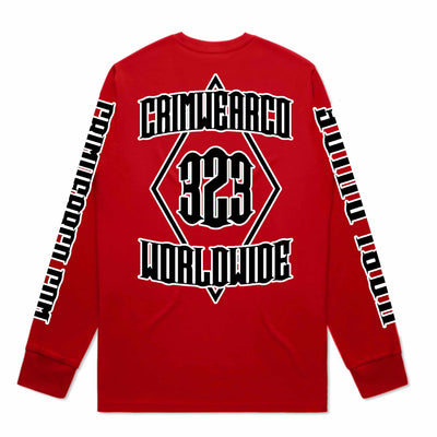 Crim Wear Red Long Sleeve Tee
