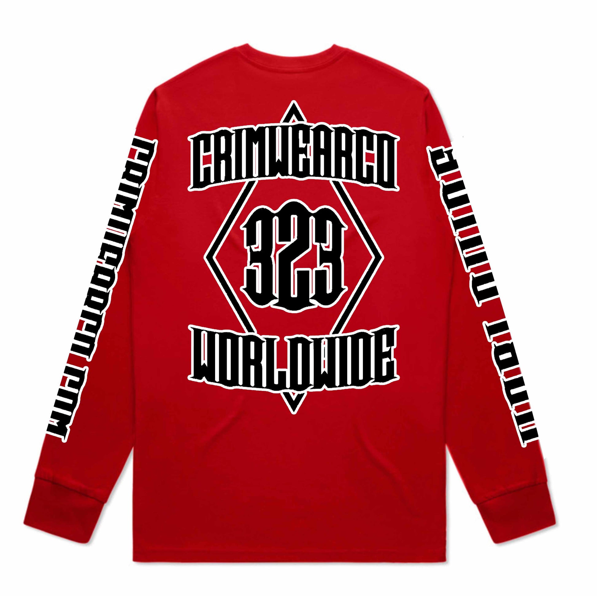 Crim Wear Red Long Sleeve Tee