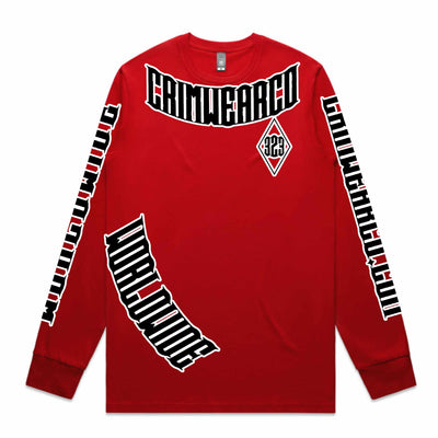 Crim Wear Red Long Sleeve Tee