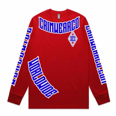 Crim Wear Red Long Sleeve Tee