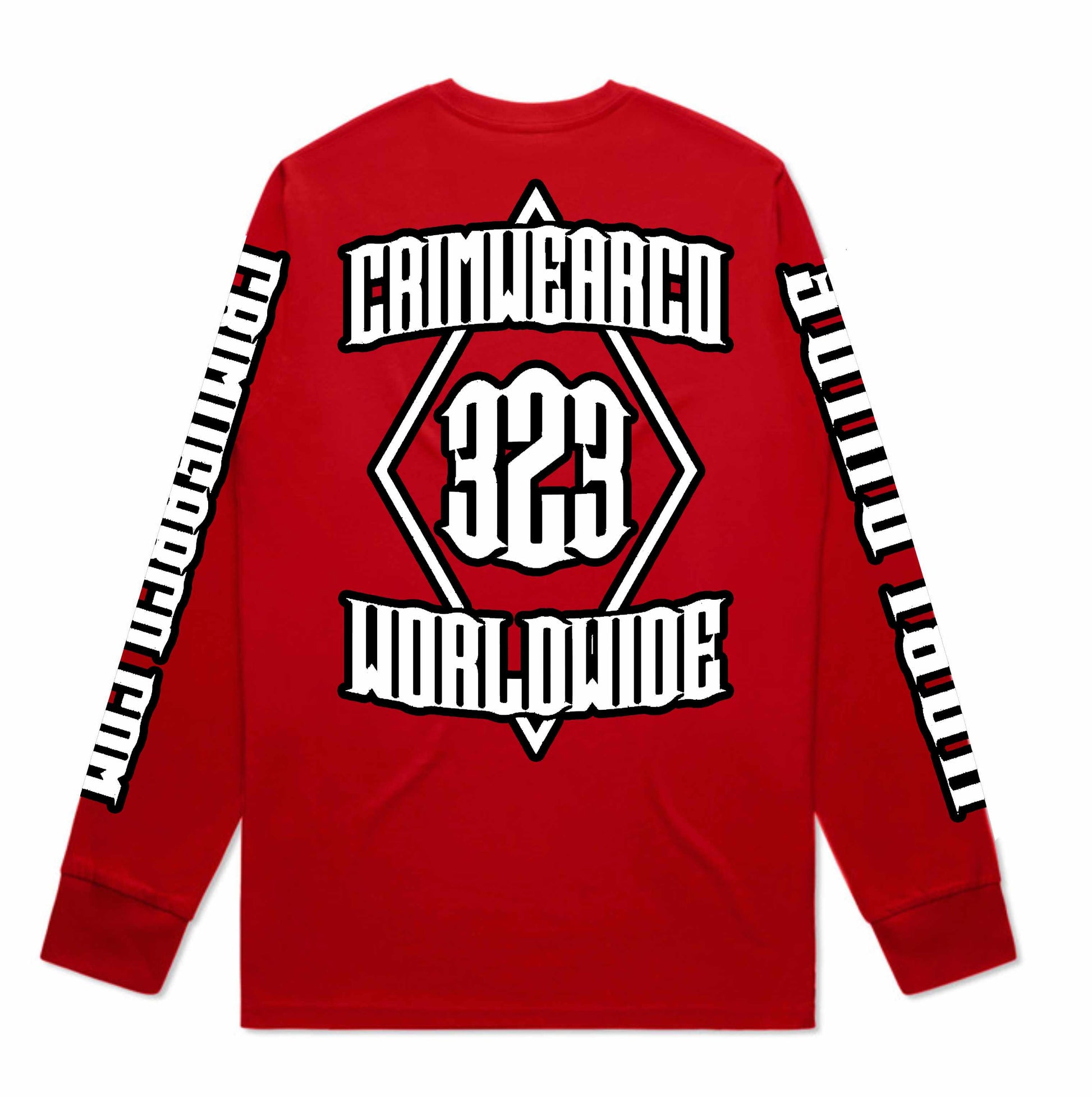 Crim Wear Red Long Sleeve Tee