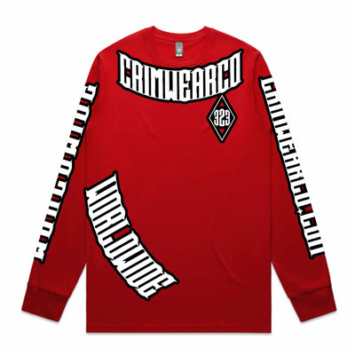 Crim Wear Red Long Sleeve Tee