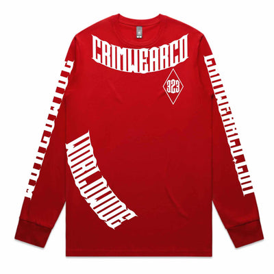 Crim Wear Red Long Sleeve Tee