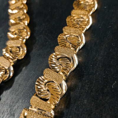 Diamond Cut Stone Wash Bracelet / Chain