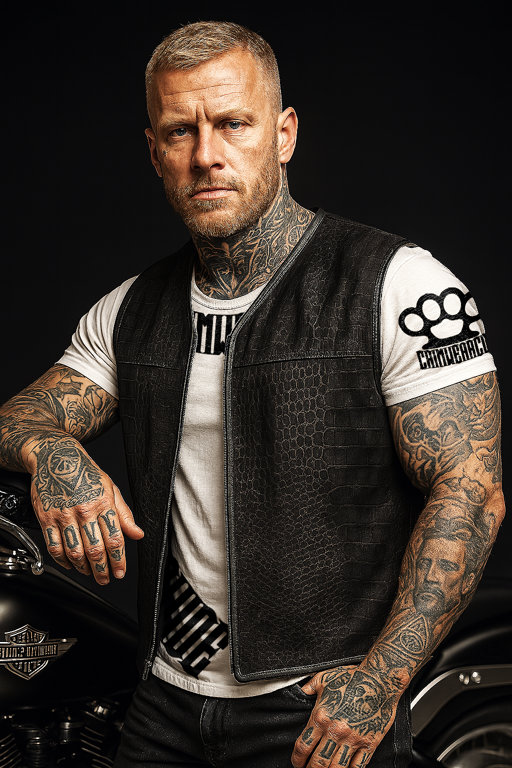 EURO "OFF THE RACK" SUEDE GATOR VEST