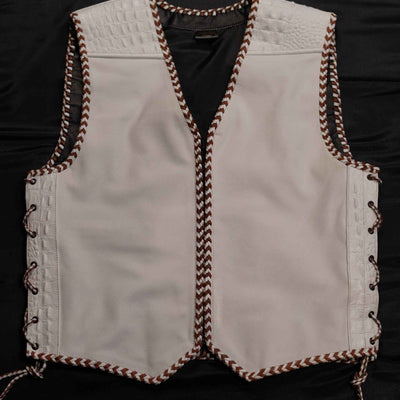 AUS WHITE - BROWN/WHITE "OFF THE RACK" LEATHER / CROC