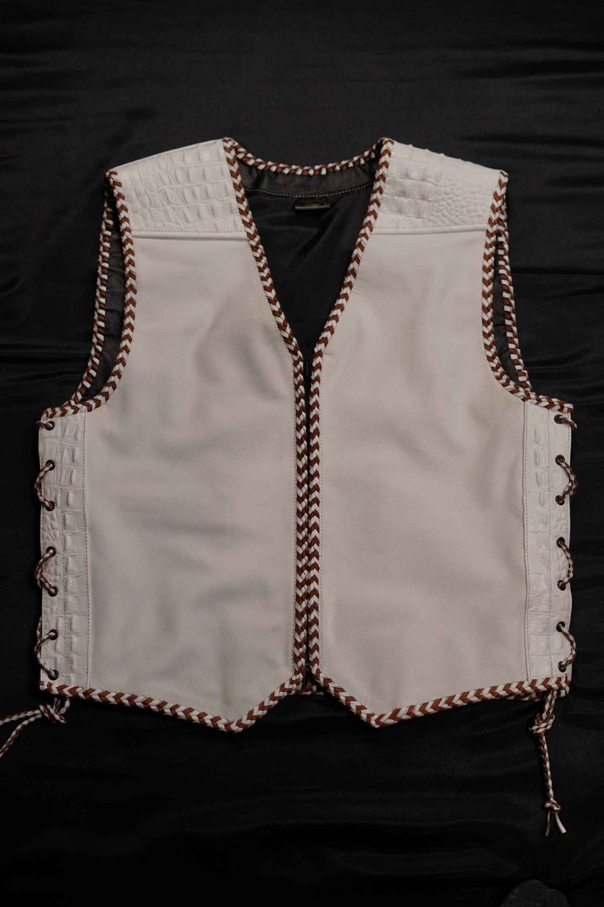 AUS WHITE - BROWN/WHITE "OFF THE RACK" LEATHER / CROC