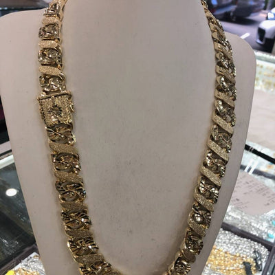 Diamond Cut Stone Wash Bracelet / Chain