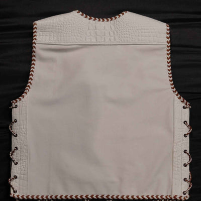 AUS WHITE - BROWN/WHITE "OFF THE RACK" LEATHER / CROC