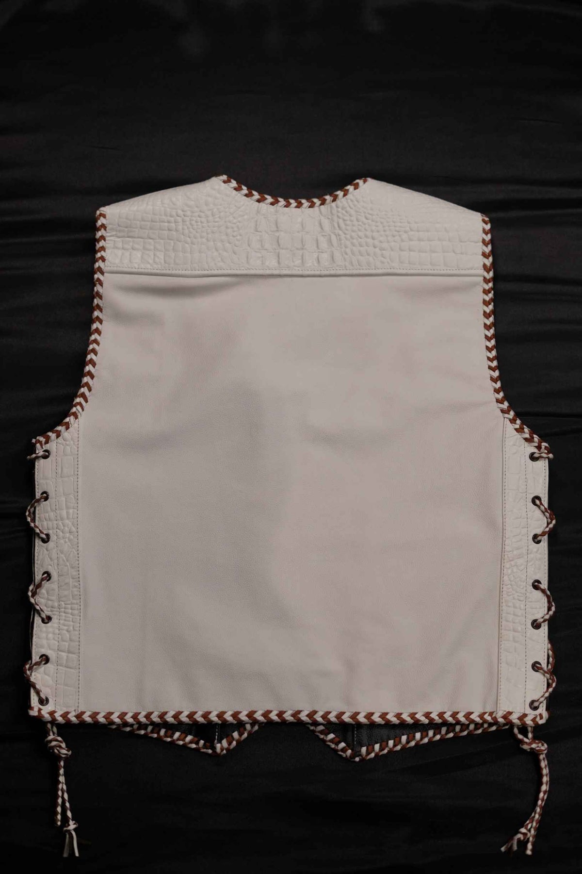 AUS WHITE - BROWN/WHITE "OFF THE RACK" LEATHER / CROC