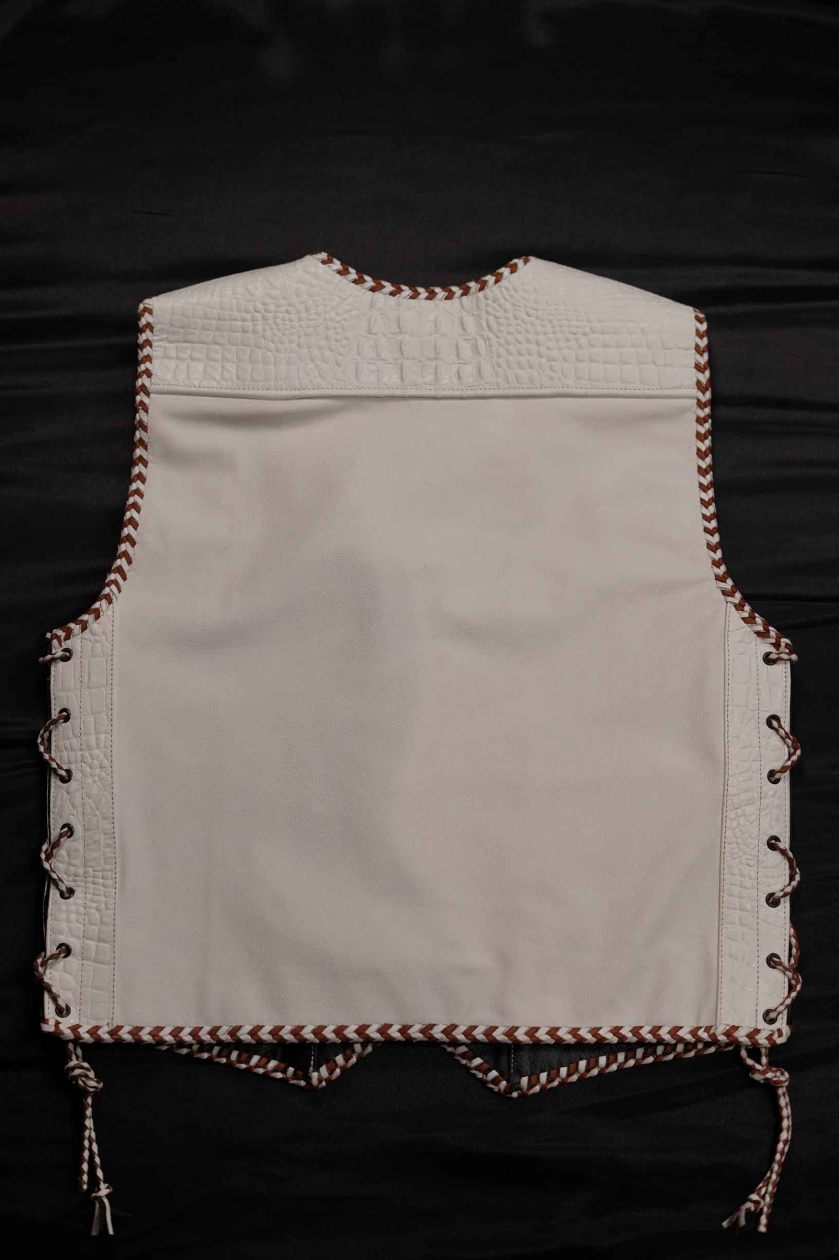 AUS WHITE - BROWN/WHITE "OFF THE RACK" LEATHER / CROC