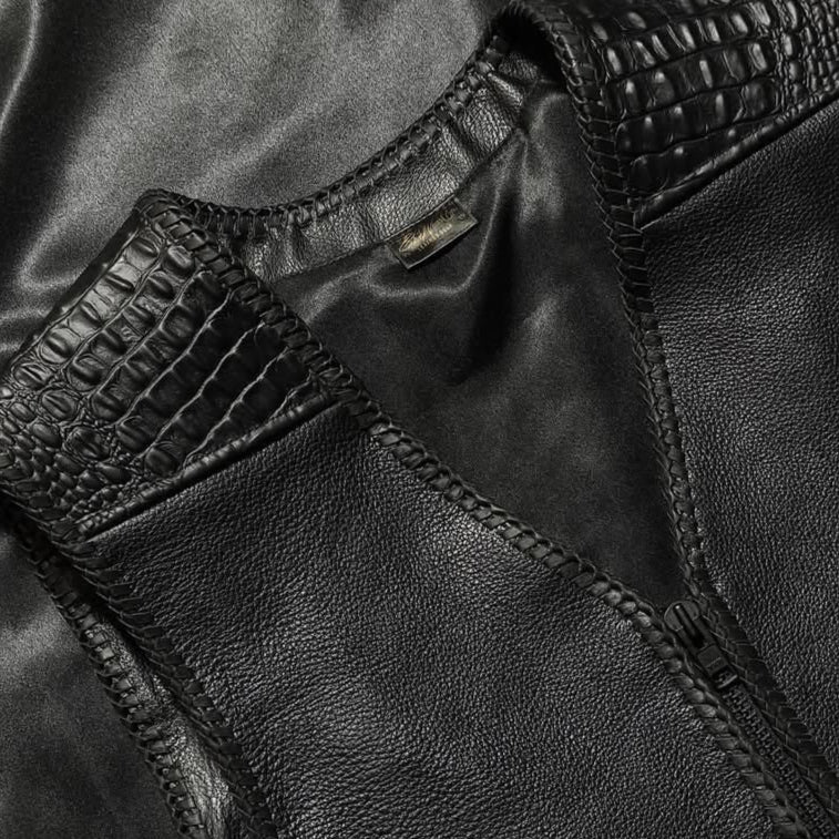 AUS BLACK "OFF THE RACK" LEATHER / CROC