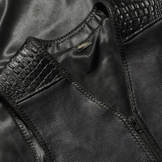 AUS BLACK "OFF THE RACK" LEATHER / CROC