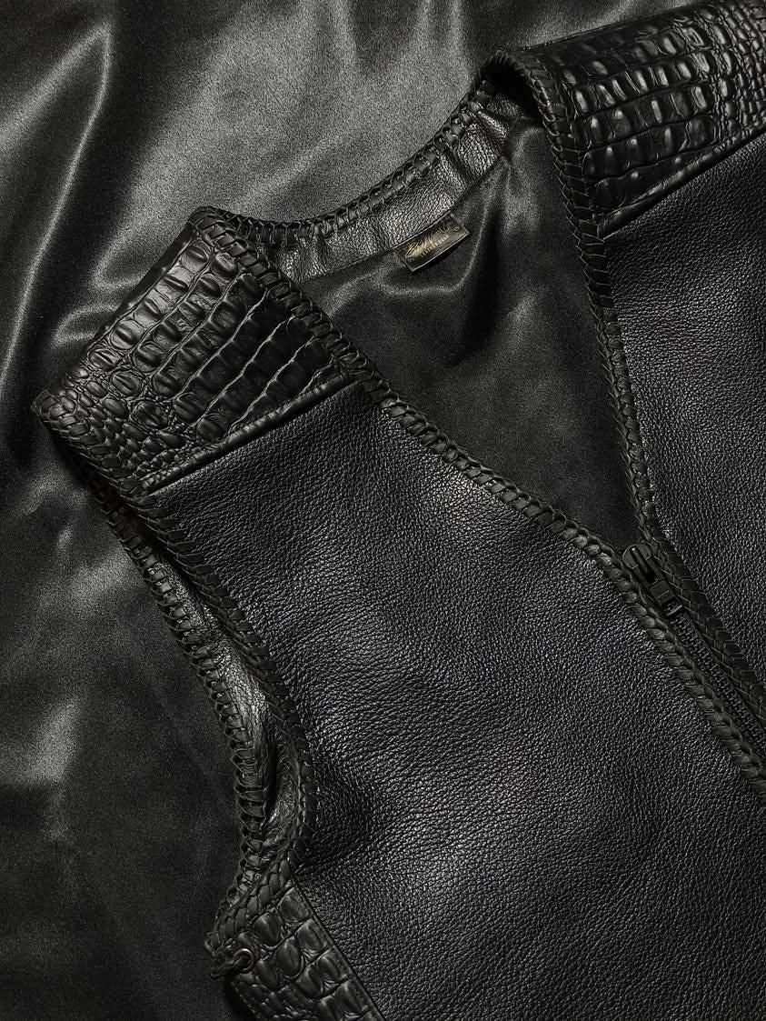 AUS BLACK "OFF THE RACK" LEATHER / CROC