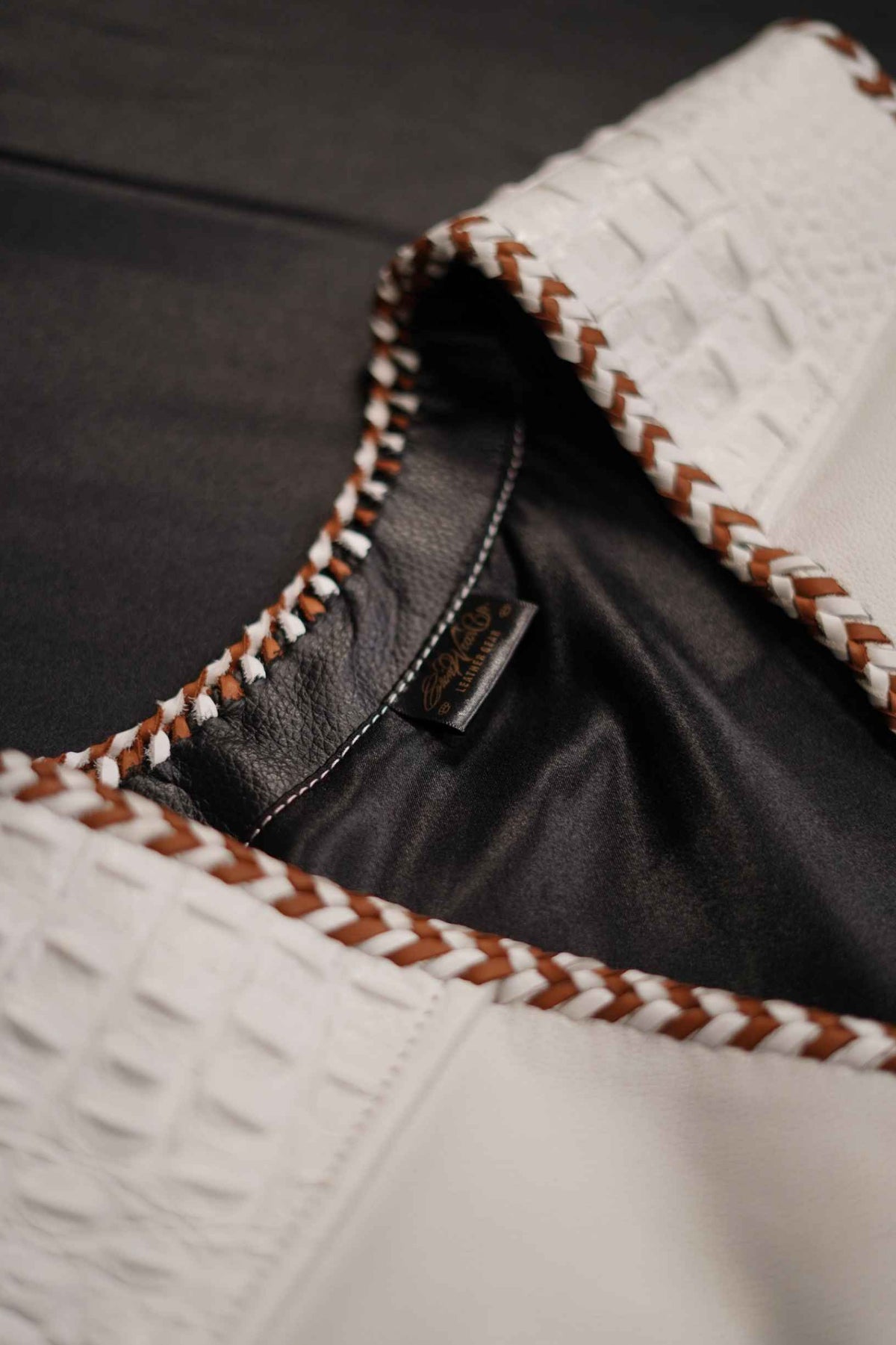 AUS WHITE - BROWN/WHITE "OFF THE RACK" LEATHER / CROC
