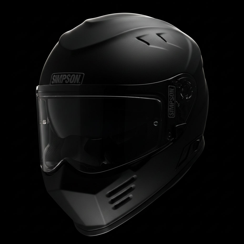 Simpson Helmet – Matte Dark
