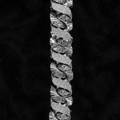 Diamond Cut Stone Wash Bracelet / Chain