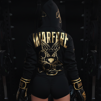 Warfare Hoodie - Black & Gold