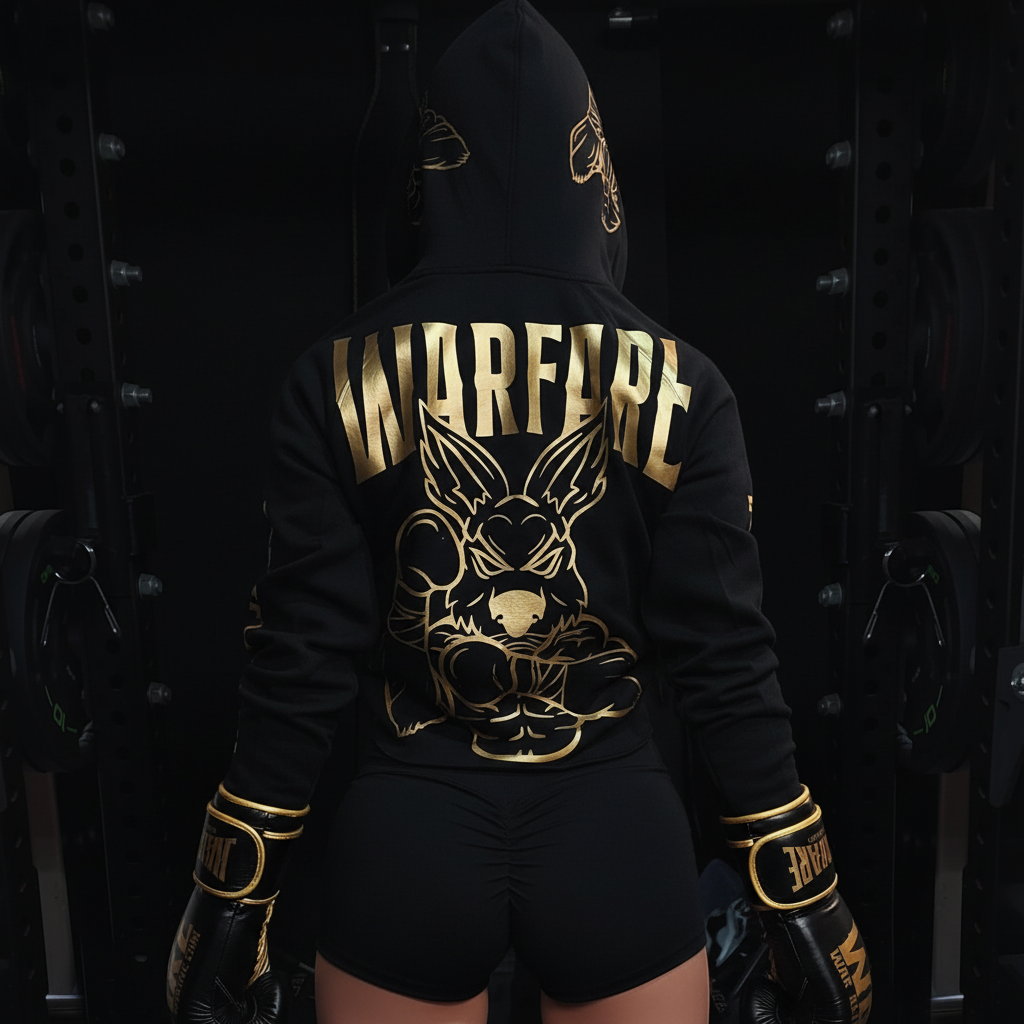 Warfare Hoodie - Black & Gold