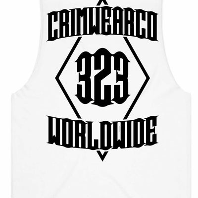 Crim Wear White Muscle Tee