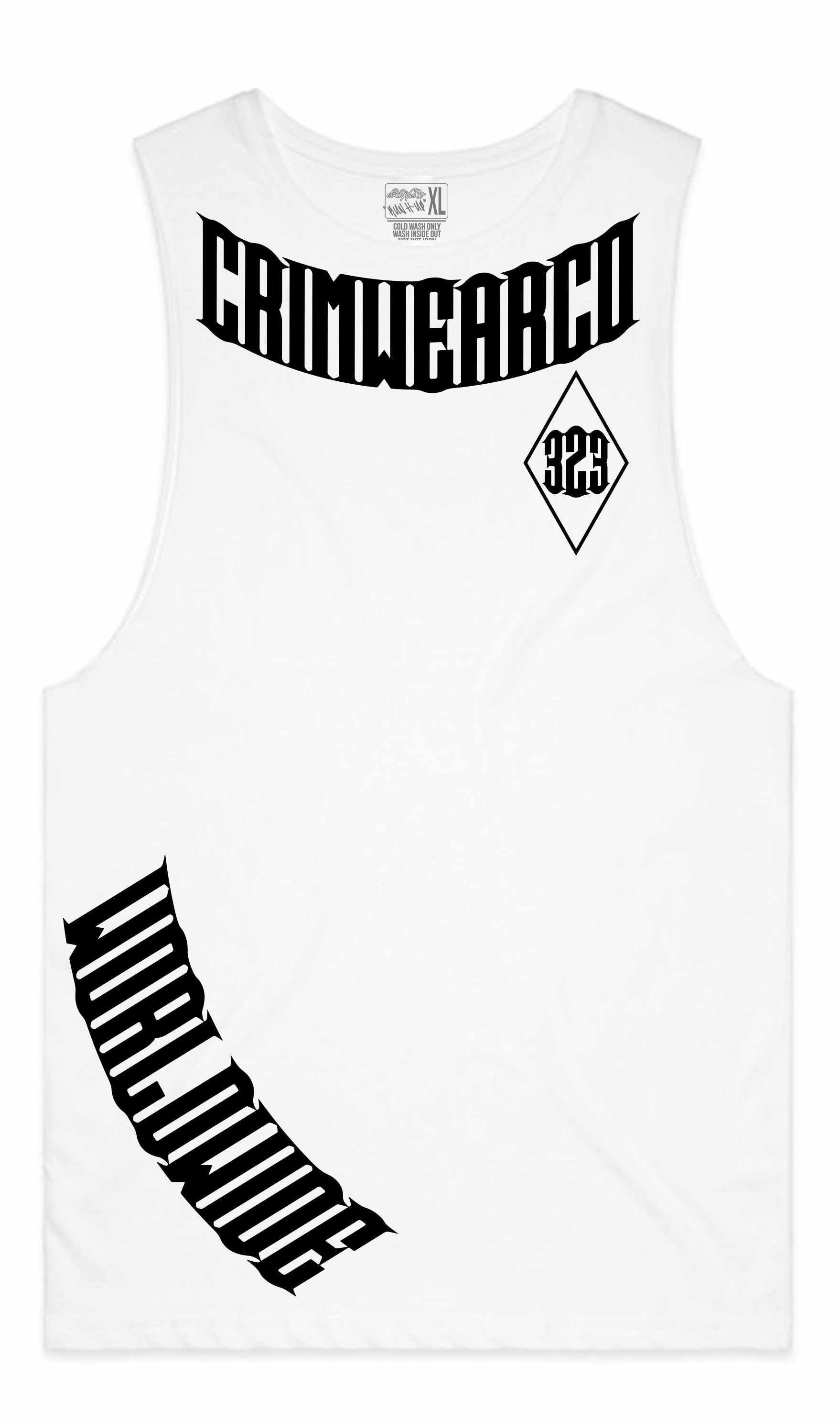 Crim Wear White Muscle Tee