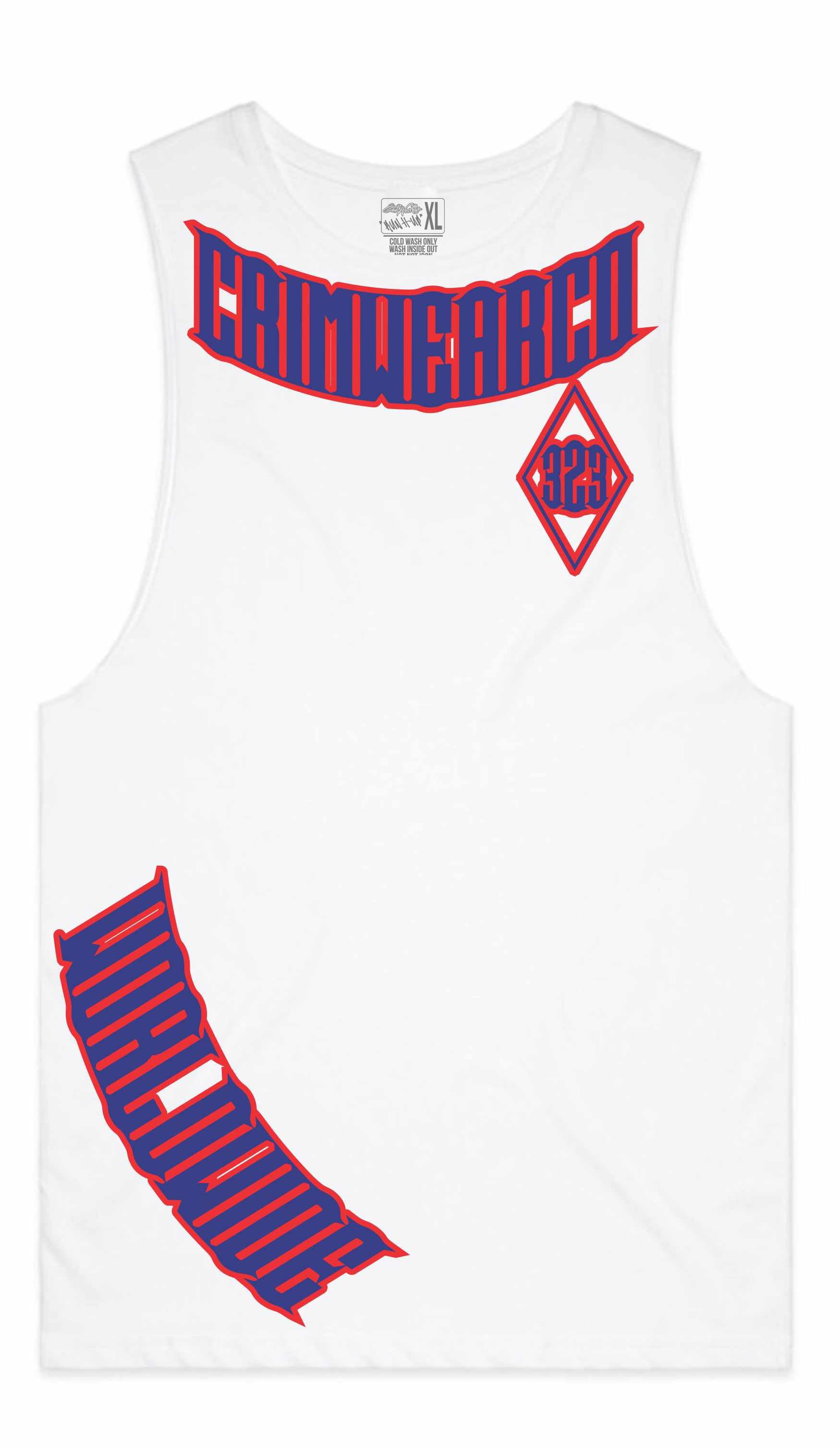 Crim Wear White Muscle Tee